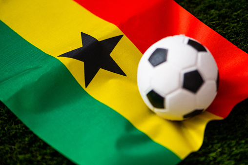 Photo libre de droit de Équipe Du Ghana De Football Drapeau National