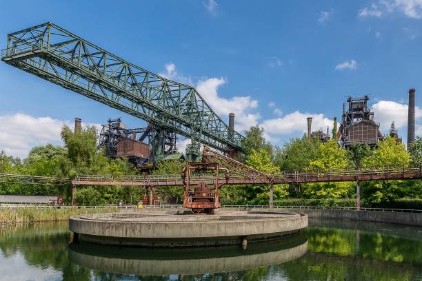 Beautiful shot of the Landschaftspark Duisburg-Nord in Germany A beautiful shot of the Landschaftspark Duisburg-Nord in Germany landschaftspark duisburg nord stock pictures, royalty-free photos & images