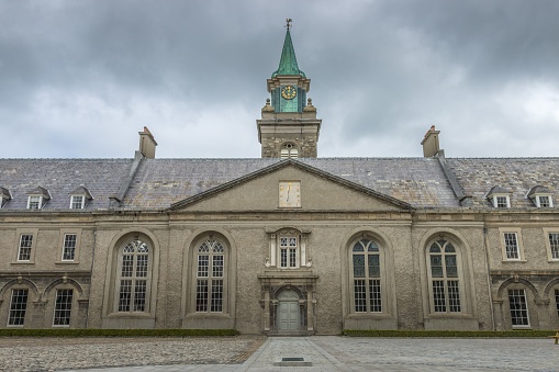 Dublin, Ireland – July 09, 2022: A building facade of Irish Museum of Modern Art in Dublin