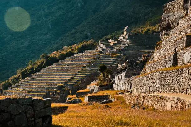 Photo of Machu Picchu in the Andes. Peru.