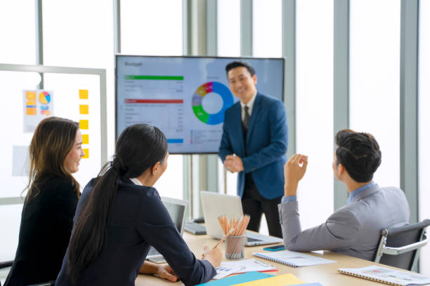 istock Employees are meeting at office. 1438588123