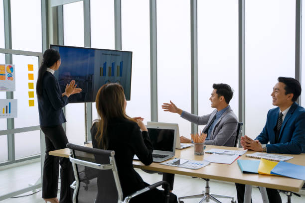 istock Employees are meeting at office. 1438588138