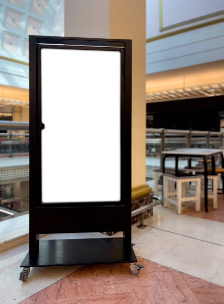 istock Empty advertising billboard at shopping mall - stock photo 1438596351