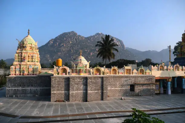 Photo of Chikka Tirupati Temple, Hindu temple dedicated to Venkateshwaraswamy, the Hindu god Vishnu, located in Kolar, Karnataka, India.