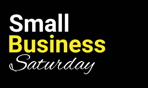 small business saturday writing text on black background vector illustration small business saturday writing text on black background vector illustration small business saturday stock illustrations