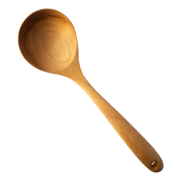 istock Wooden Spoon isolated on a white background. 1438605110