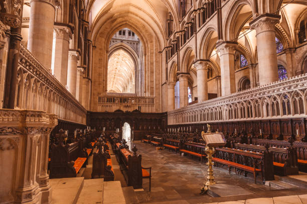 istock Interior architecture of Canterbury Cathedral 1438608246
