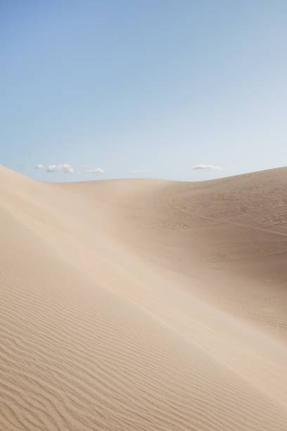 istock Beautiful scenery of a desert under the clear sky 1438612810