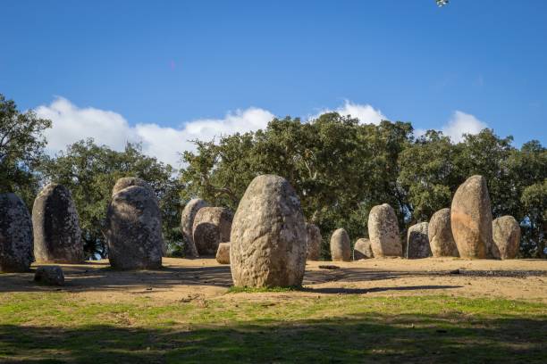 istock Alignment of neolithic stones during the daytime 1438615372