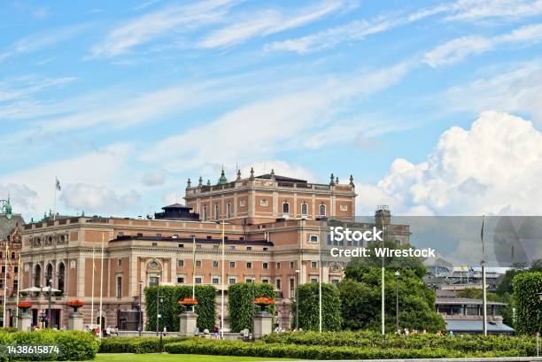 Scenery Of The Famous Historic Parliament House In Sweden Stock Photo - Download Image Now