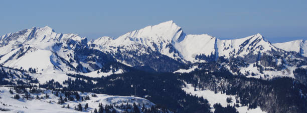 istock Sharp ridge of Mount Grosser Speer in winter. 1438618468