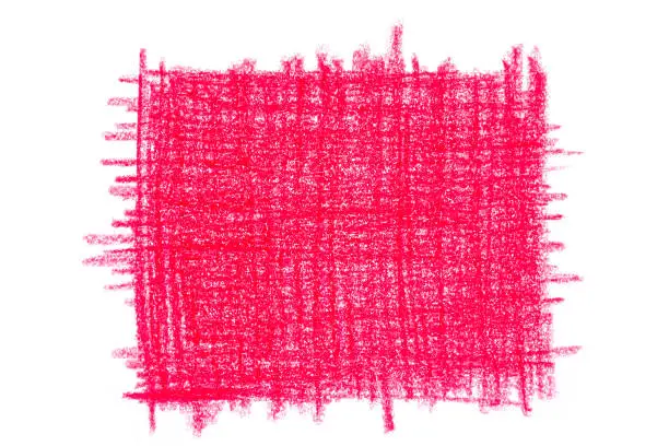 Photo of red crayon sketch texture background