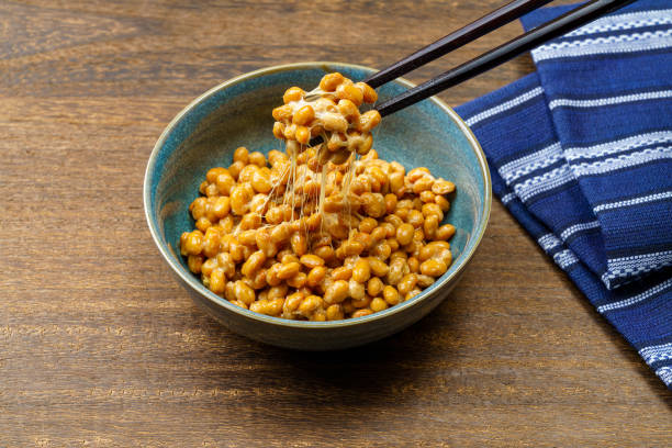 istock Japanese Natto (fermented soybeans) on wooden table 1438622794
