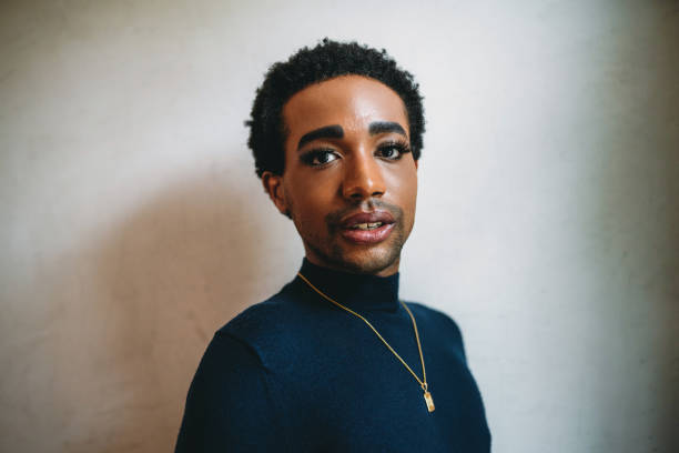 istock Portrait of a non-binary person looking at camera 1438625839