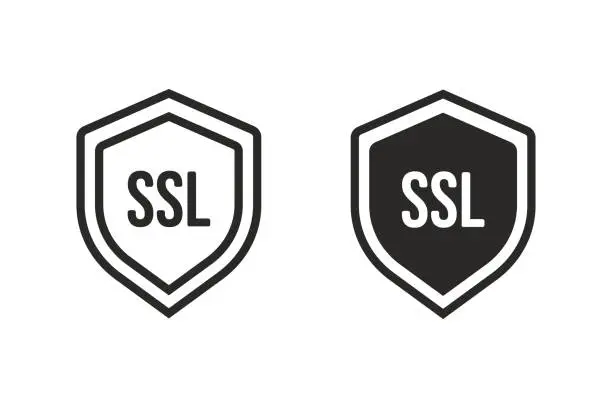 Vector illustration of Network SSL Shield icon