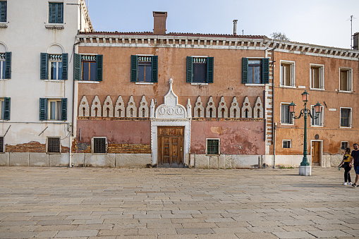 crowded St. Mark's square in Venice