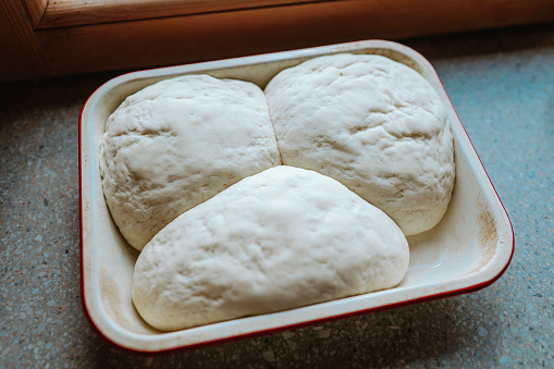 Homemade dough ball for pizza