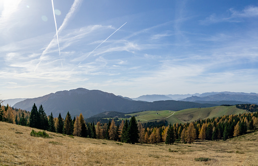 View from Cima Mandriolo Larici Altopiano di Asiago
