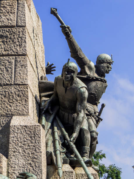 Grunwald Monument, Krakow, Poland stock photo