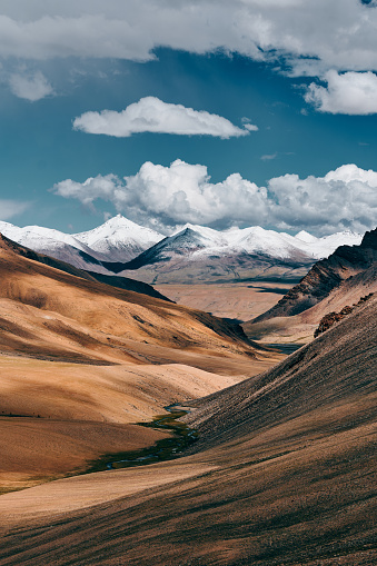 Mountain valley landscape in Ladakh region, India