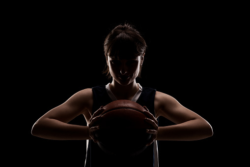 Cropped shot of a young basketball player
