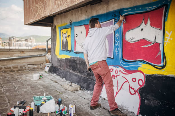 istock Graffiti artist 1438673240