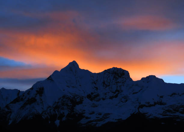 istock Sunset in the snow mountains. Annapurna Sanctuary Nepal. 1438673559
