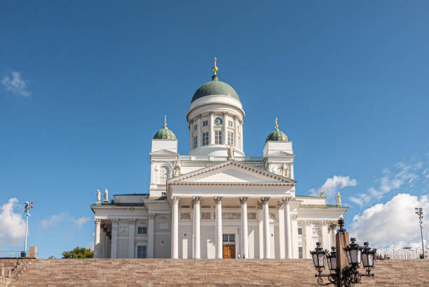 istock Lantern in front of The Cathedral, Helsinki, Finland 1438674597