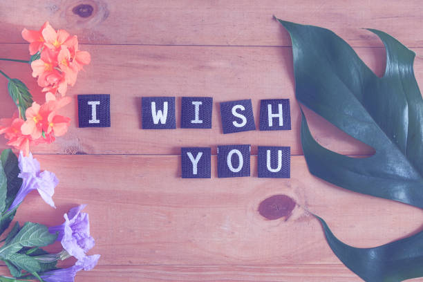 istock I Wish You text on tag over wood table. 1438675203