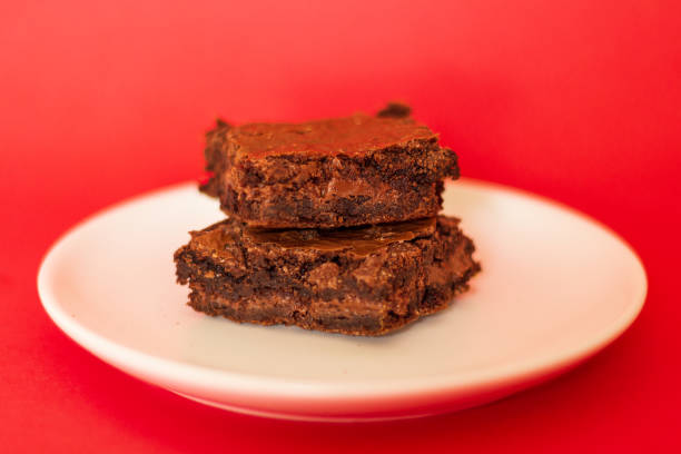 Modern Brownie Food Styling