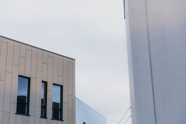 istock Minimalistic abstract view of the the modern city architecture 1438676961
