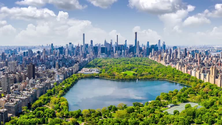 Aerial view of New York City