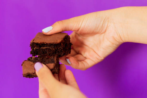 Modern Brownie Food Styling