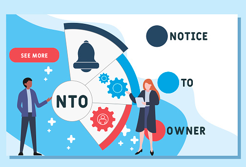 Nto Form Example Nto Notice To Owner Acronym Stock Illustration - Download Image Now ...