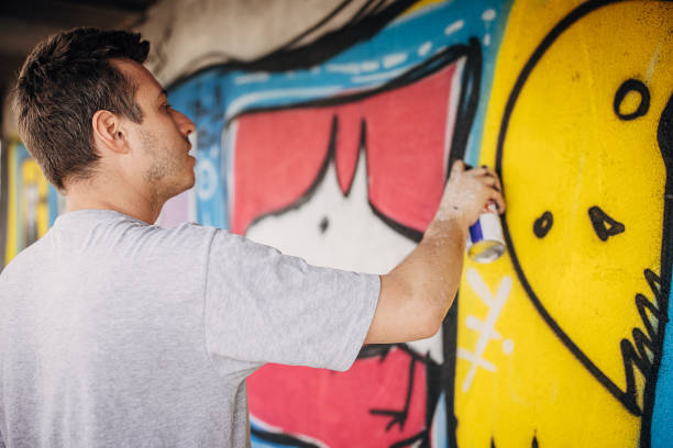 istock Street art in making 1438687638