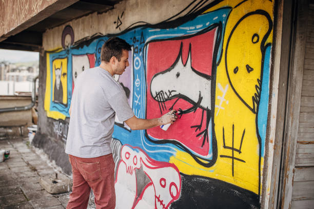 istock Street art in making 1438687836
