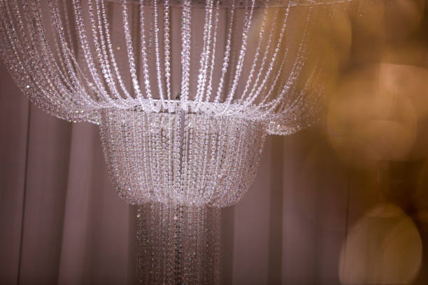 istock wedding decor beautiful crystal chandelier close up 1438691053