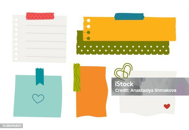 Paper Sticker Various Notes Are Personal Accessories For Organizing ...