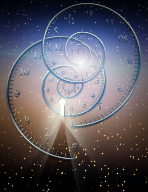 istock Spirals of time and lightnings 1438699746