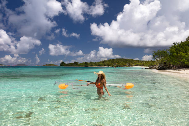 istock Woman  kayaking 1438710722