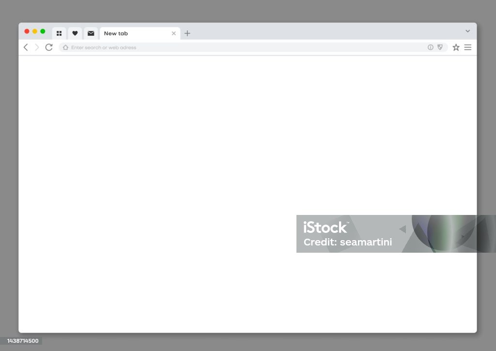 Internet Web Browser Window Interface Mockup Stock Illustration ...