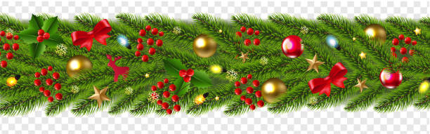 istock Christmas Garland Isolated Transparent Background 1438718859