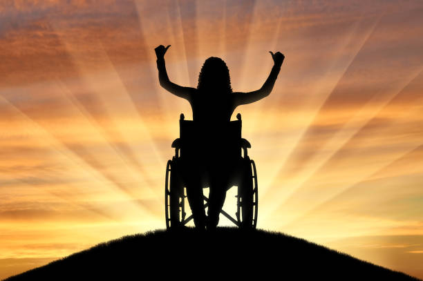 istock Concept of happy people with disabilities 1438725437