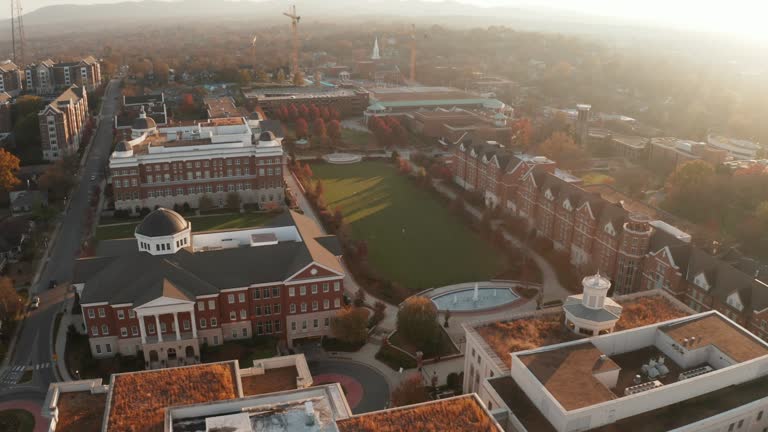 High angle footage is from the Belmont University campus in Nashville, USA