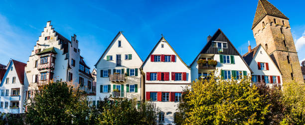facade of an modern large house ,wall with windows