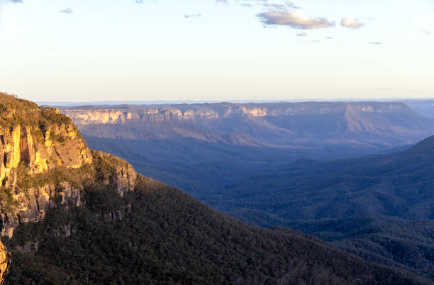 istock Sunrise in Blue Mountains National park, background with copy space 1438746058