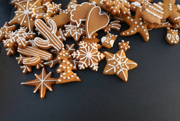 istock Christmas gingerbread cookies background 1438753137