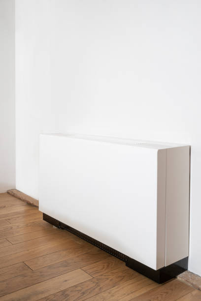 istock Heating equipment install on renovated wall in modern apartment 1438756892