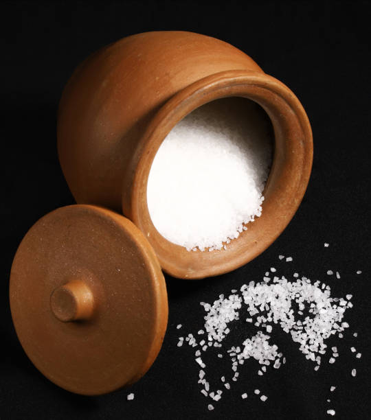 istock Sugar in a clay pot with an open lid. Close-up 1438764871