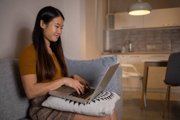 istock Woman working from home 1438769160